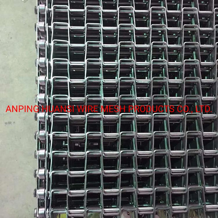 Stainless Steel Wire Mesh Horseshoe Chain Conveyor Belt for Boating/Heating/Packing