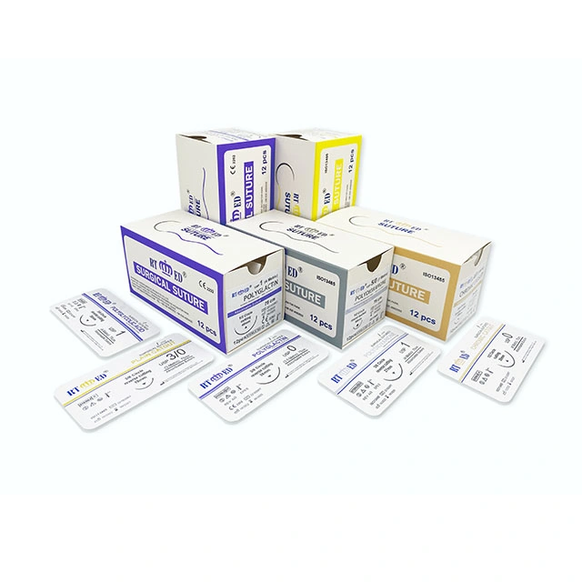 Absorbibles Suturas Quirúrgicas Rtmed y no absorbible con agujas fabricante de China