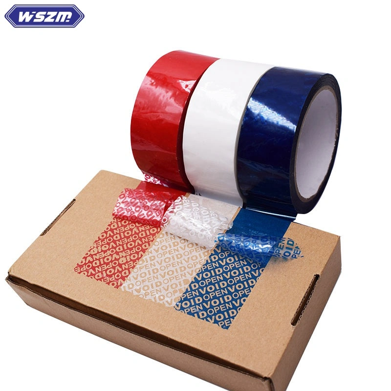 Custom Tamper Evident Security Tape, manipulationssicheres Void Tape für Box Sealing