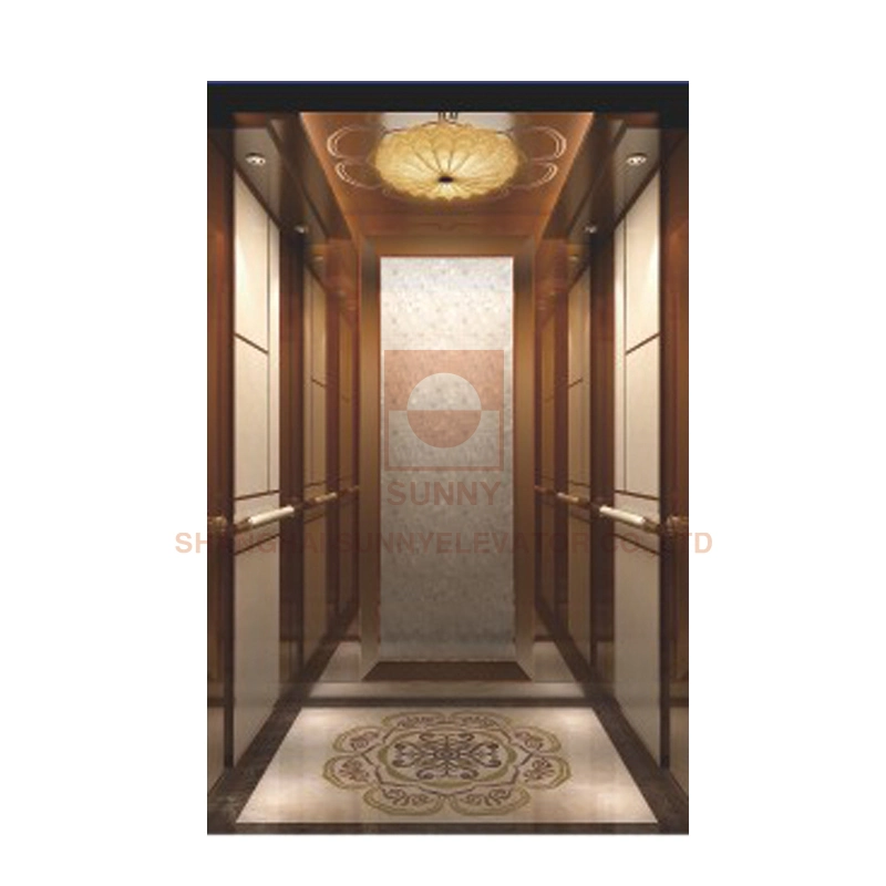 Floor Marble Mosaic Car Design for Hotel Elevator