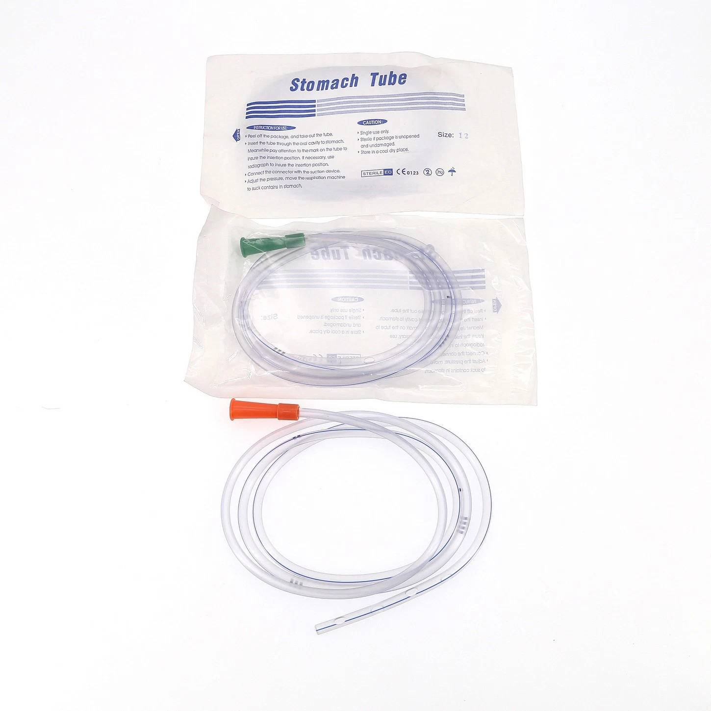 CE/ ISO Approved Disposable Surgical Hospital Medical Grade PVC/ Silicone Sterile X-ray Ryles Stomach Tube with Steel Balls