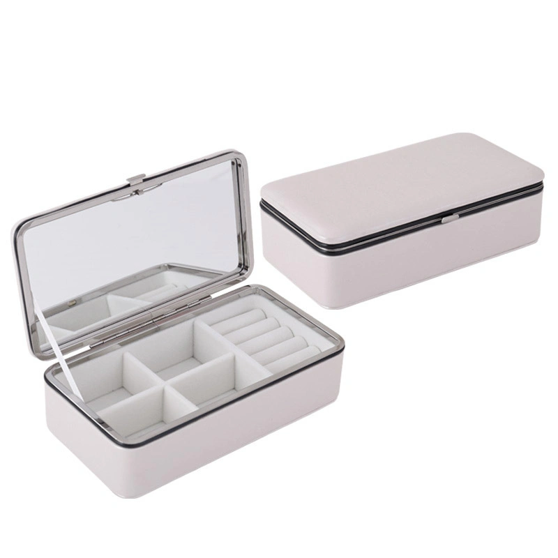 Fashion Ladies Jewellery Box Metal Frame Designer Jewellery Box with Lock Closure