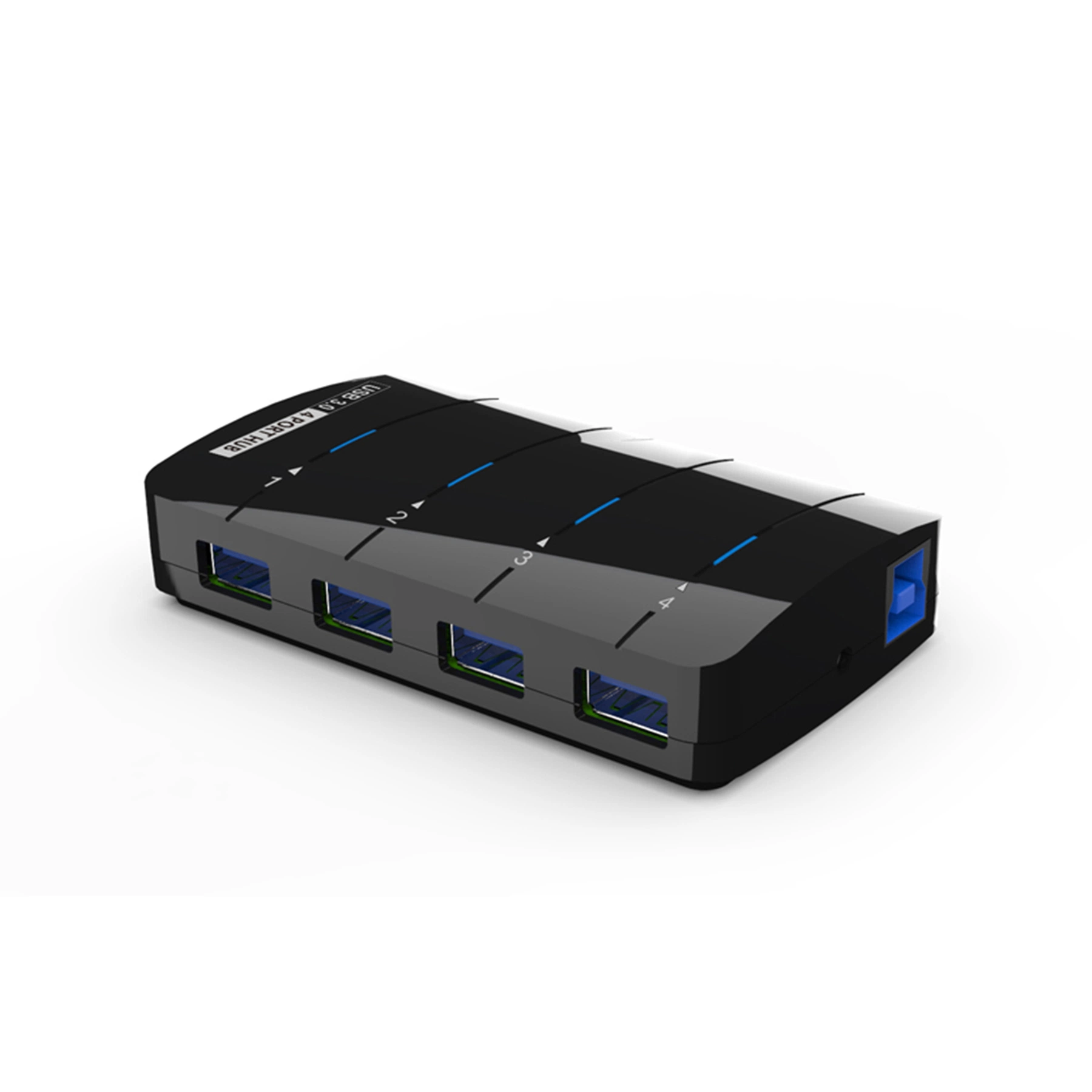 USB 3.0 4-Port Hub with Power Adapter