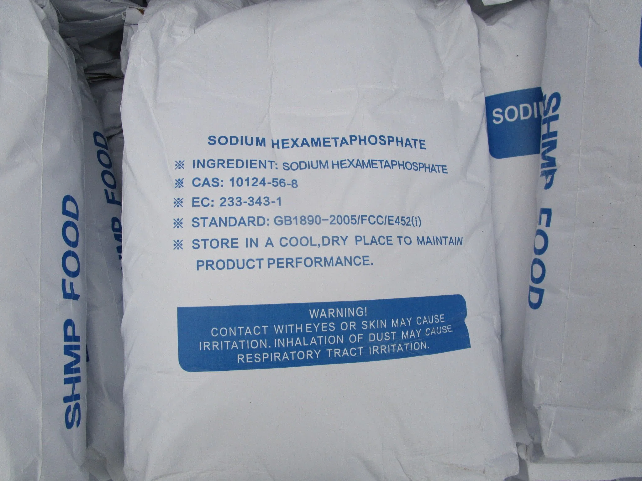 China Manufacturer SHMP White Powder Sodium Hexametaphosphate Food Additives