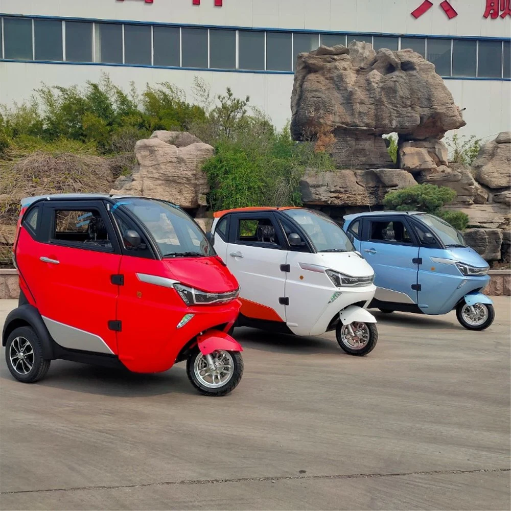 Electric Tricycle EEC Three Wheels Cargo Electric Tricycle Motorcycle Rickshaw Fully Enclosed Mobility Scooter Cargo Scooter Motor with Cabin