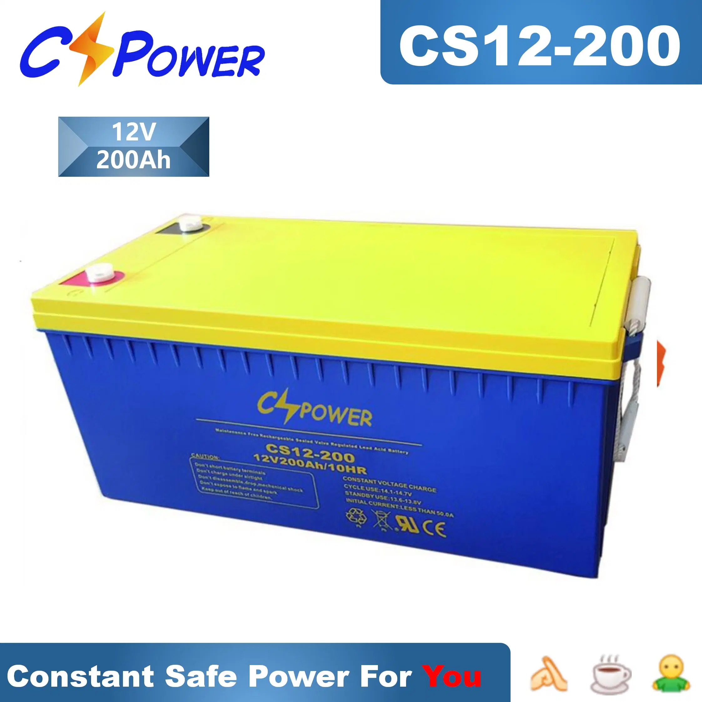 12V75ah batterie VRLA AGM Stockage d'énergie Telecom POWER12V