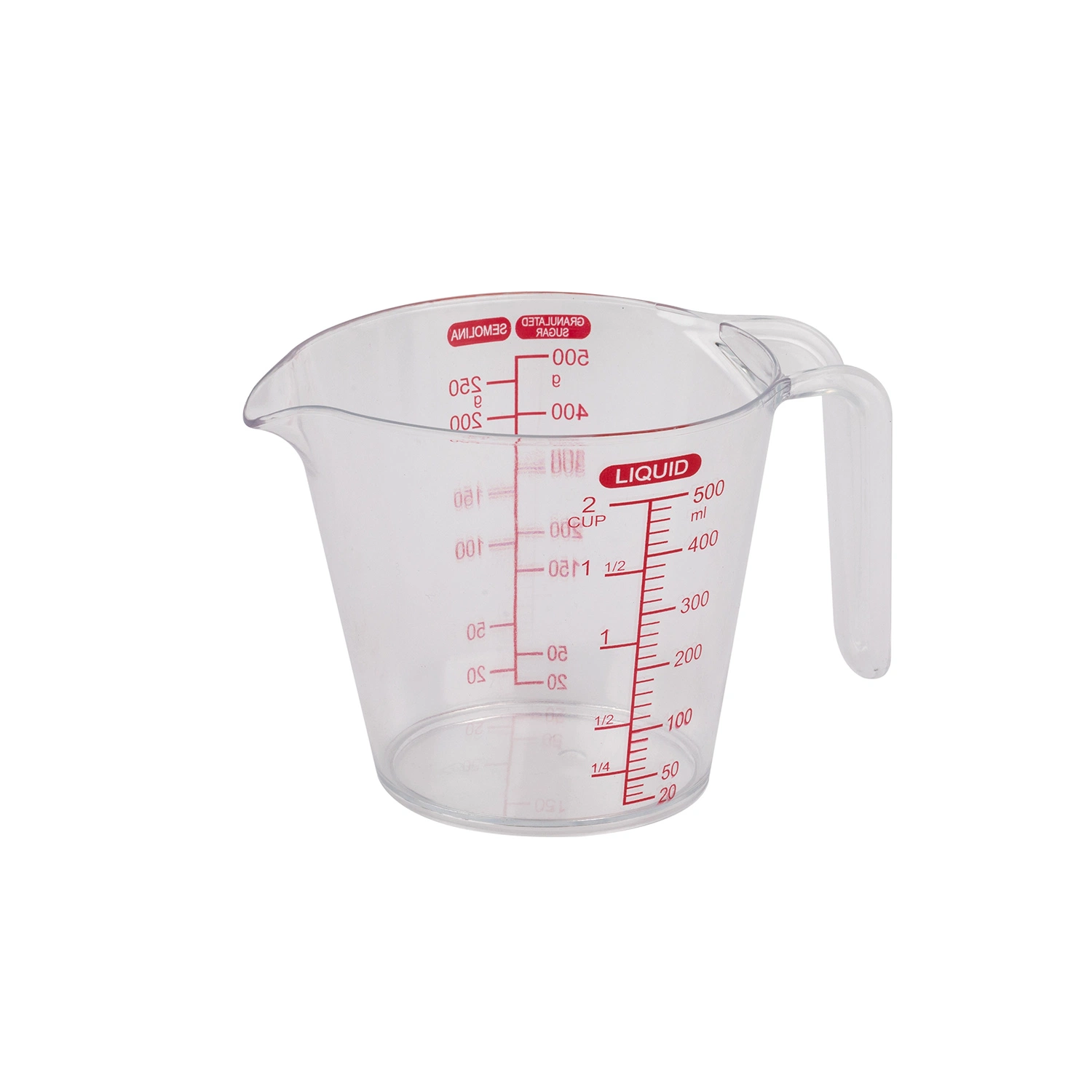 3 PCS Transparent Plastic Measuring Cup Set with Purple Rubber Soft Handle 1 2 3 4 Cup for Baking Measurement