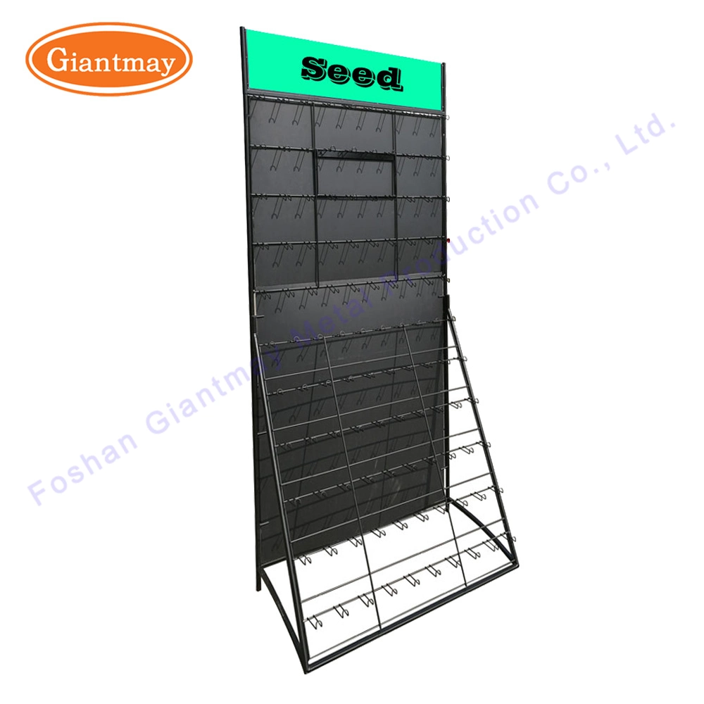 Supermercado ligero gancho de metal colgante de semillas de la pantalla de almacenamiento Rack Stands