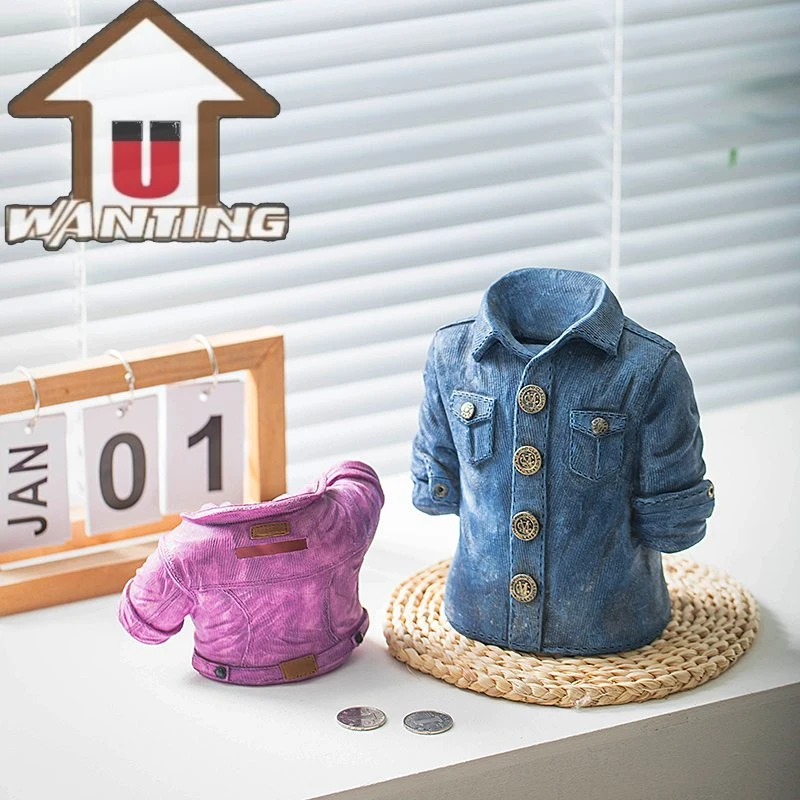 Petite chemise de bureau décorative créative en résine pour petit cadeau Craft décor de maison Caisse