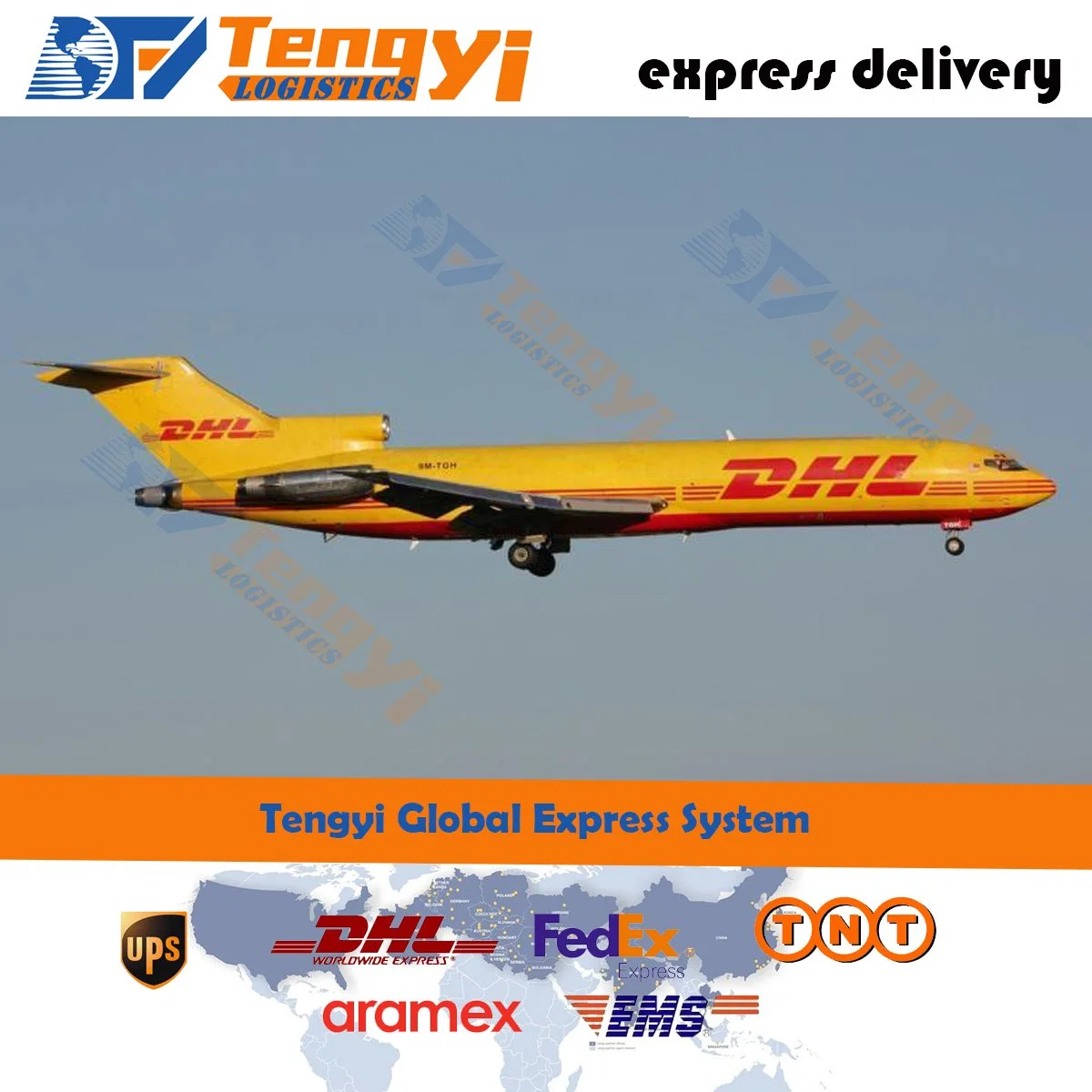 Triplefast Logistics Air Transportation DHL/UPS/FedEx/TNT Fast Express to Kinshasa/Conakry/Harare/Nairobi