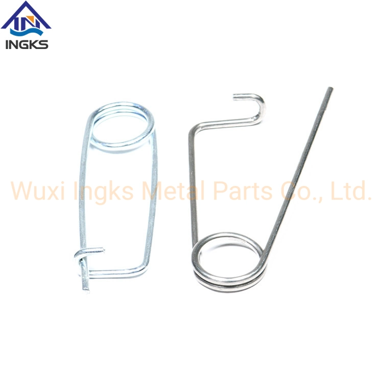 Clip Shape Single Coil Spring Steel with Zinc Plated Torsion Spring