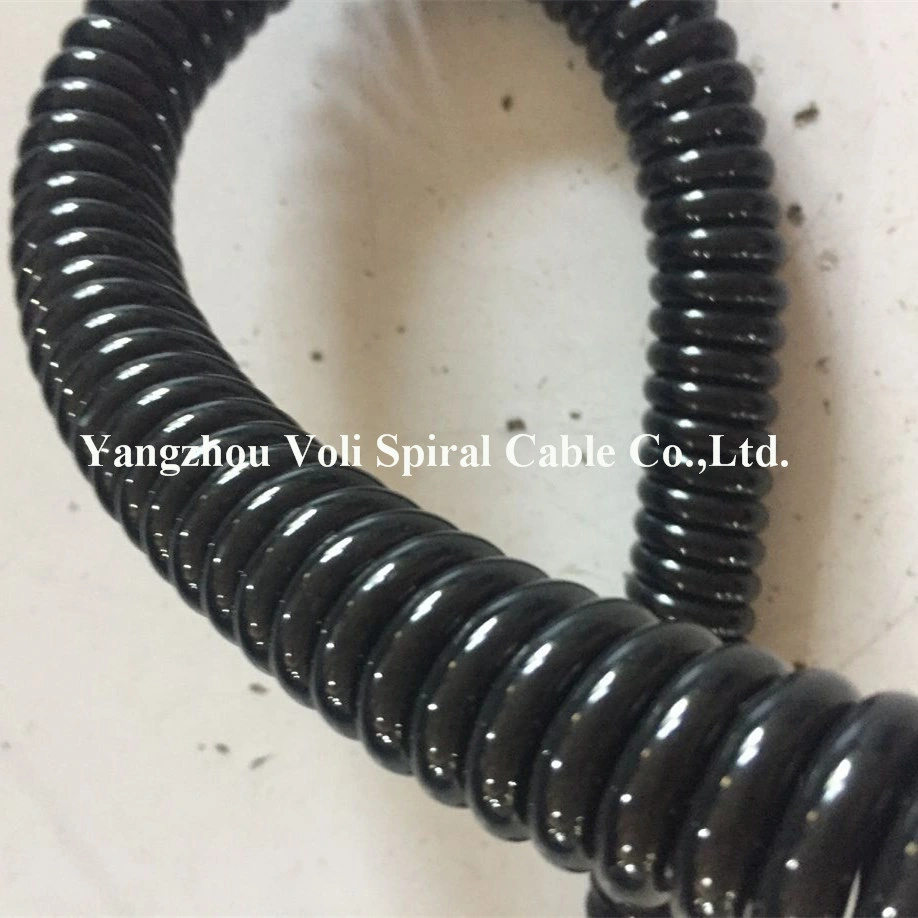 Flexible Extension Cables TPU PUR Spring Cable Coiled Spiral Wire Cable