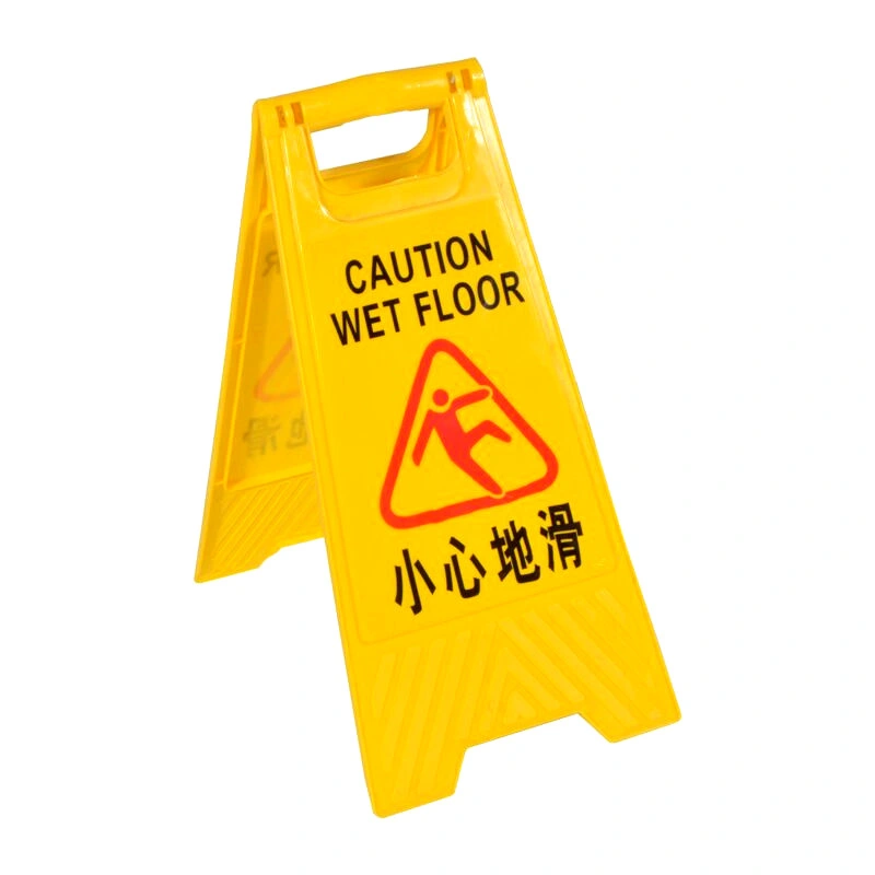 Plastic Triangle Sign Board Hotel Safety Caution Floor Sign Board