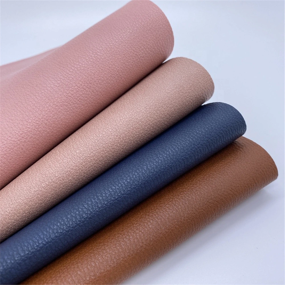 Soft Hand Feel Faux Leather Fabrics Wholesale/Supplier Faux Leather
