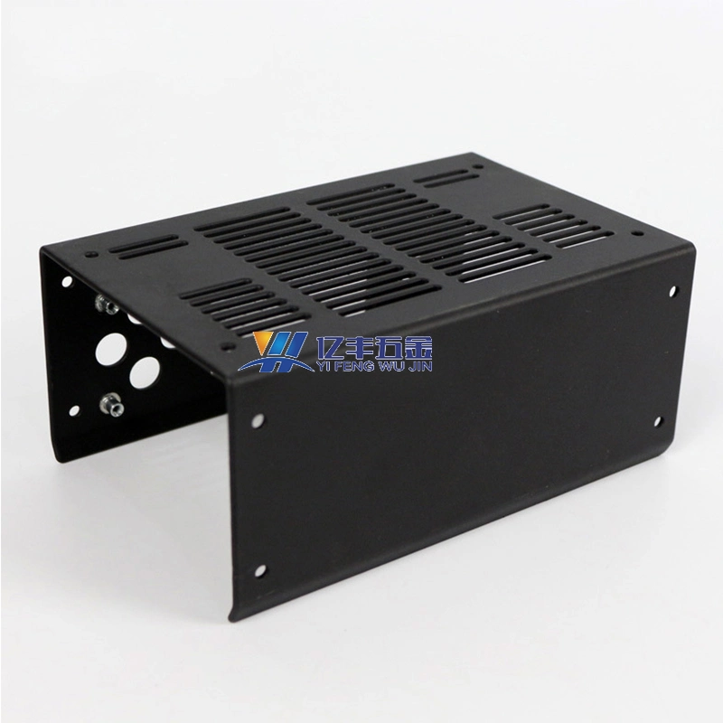 Customized Power Adapter Housing Painted Black Sheet Metal Parts