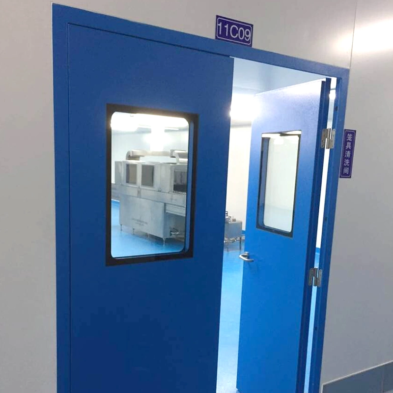 900mm*2100mm/1000mm*2100mm/1200mm*2100mm/1500mm*2100mm en forma de panal de aluminio de acero inoxidable de seguridad de la puerta de la sala limpia