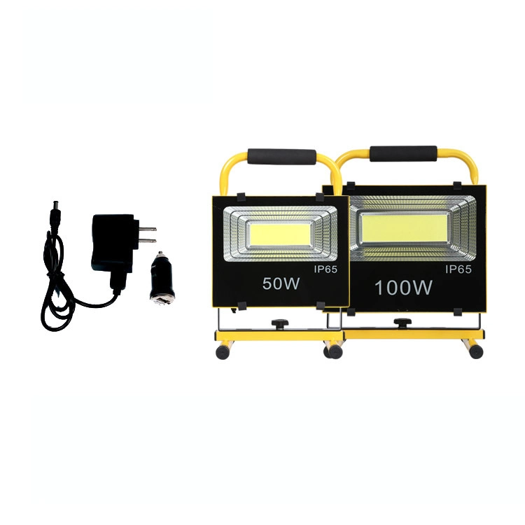 50 100W Emergency LED Work Light Rechargeable Camping LED Floodlights