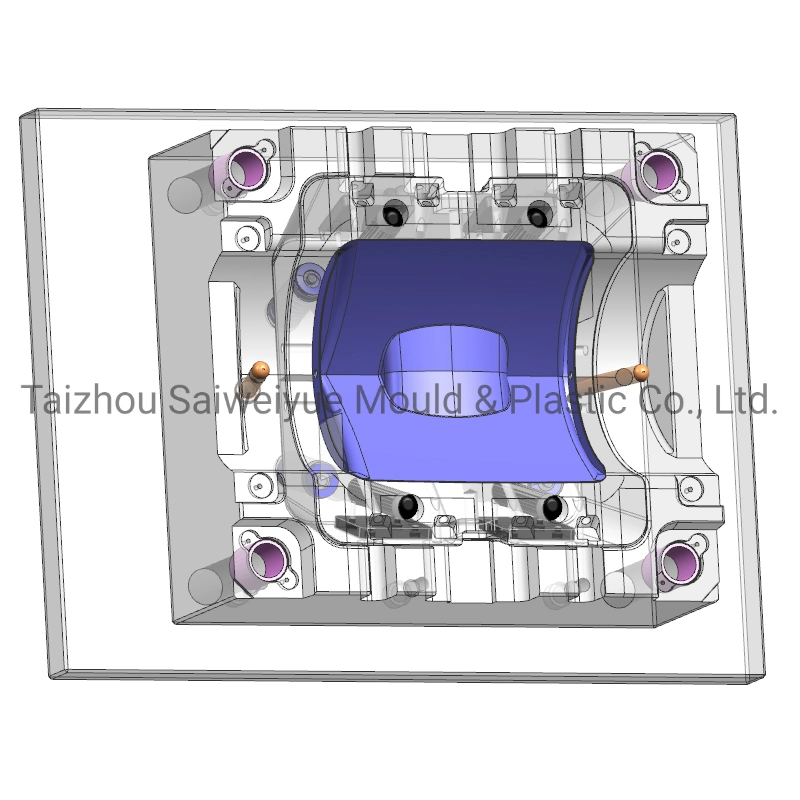 Plastic Garbage Can Mold Waste Bin PP Flap Double Cover Injection Mould