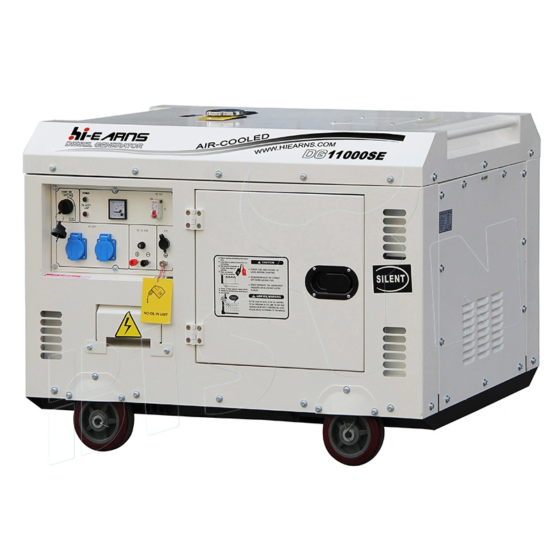 Bison 7 kVA petit générateur électrique diesel Prix 7.5kVA Air Générateurs diesel silencieux c.c. refroidis