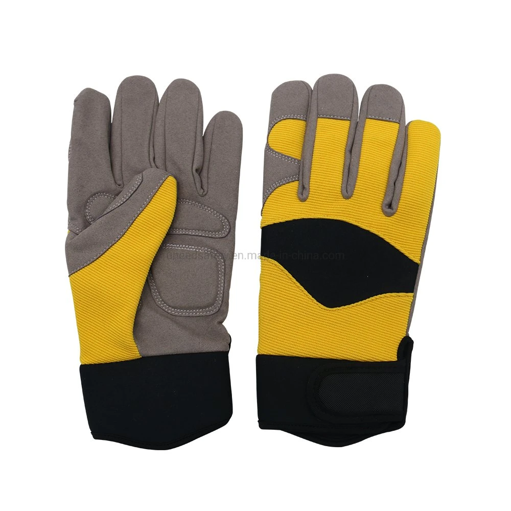 Hand Protect Welding Work Insulated Cow Split Leather Labor Safety Gloves Made in China for Work