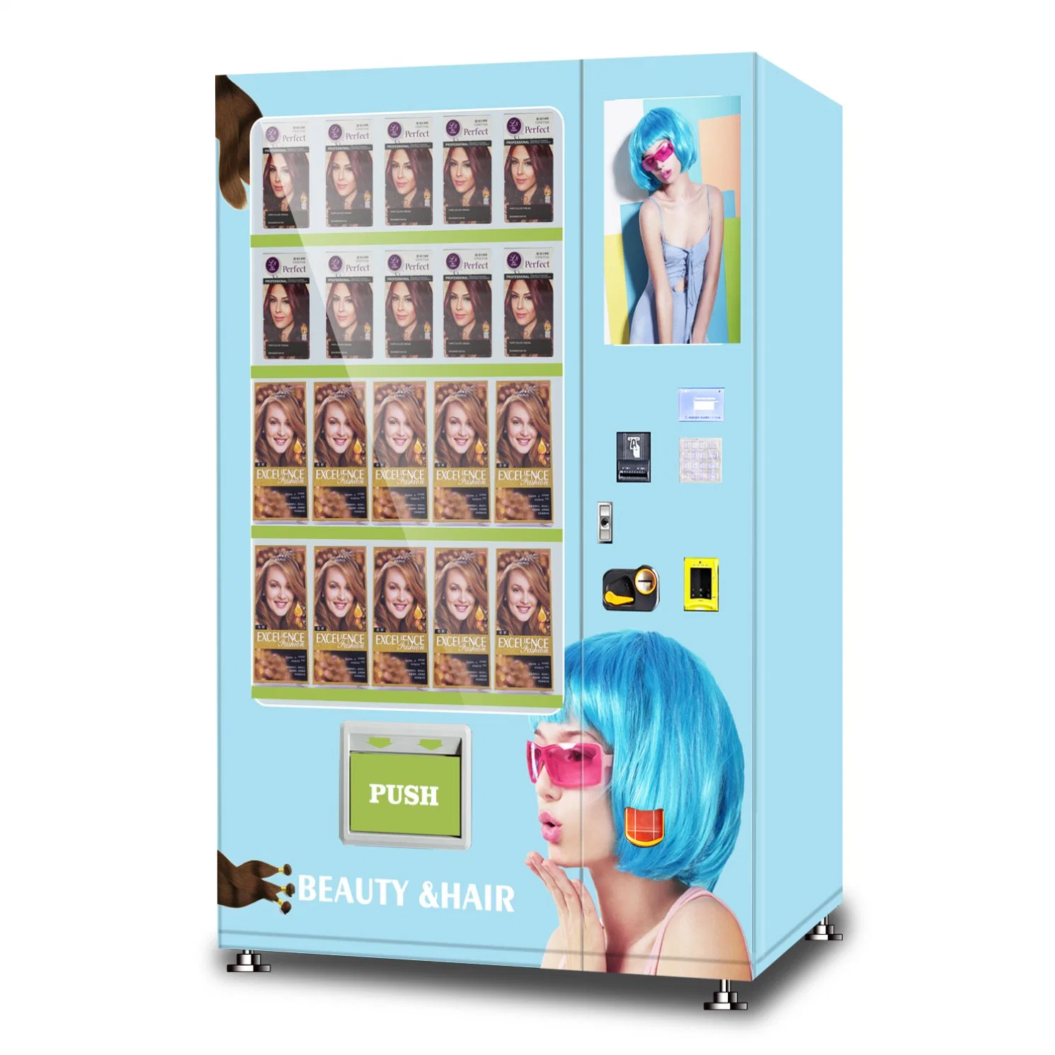 North America Large Capacity Beauty Supplies Lashes Vending Machine 24 Hours Self-Vending