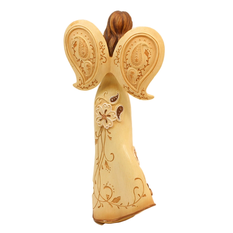 Indoor Religious Decoration Angel Figurine Little Resin Angel Statue