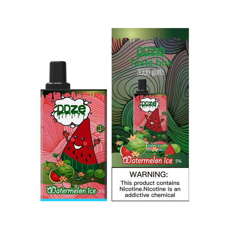 Ddze 3000bocanadas de verificación Nuevo Vape desechables y caliente venta de frutas sabor E CIG OEM Kit de bienvenida de ODM su logotipo personalizado vaporizador Pen