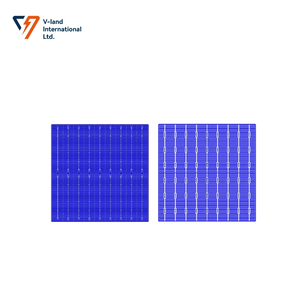 Melhor preço sistema de armazenamento de energia solar PERC HJT Topcon Monofacial Bifacial Single Side Double Side célula de meia monocristalina de elevada eficiência Célula solar