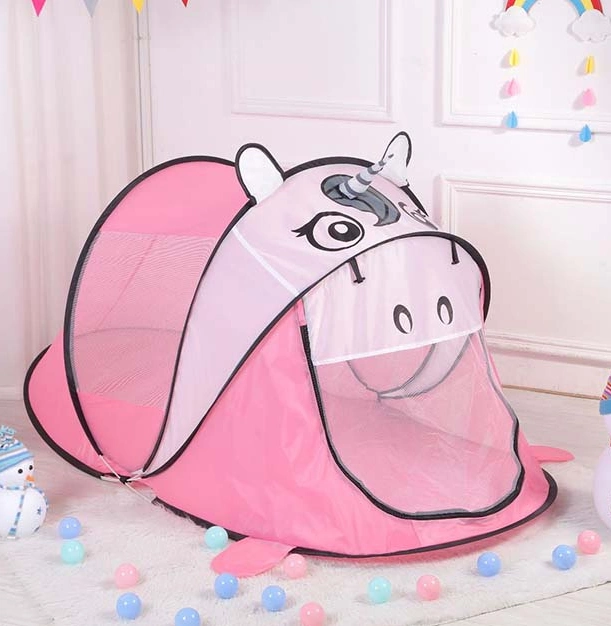 Hot Selling Portable Folding Toy House Cartoon Animal Pop up Kids Beach Tent