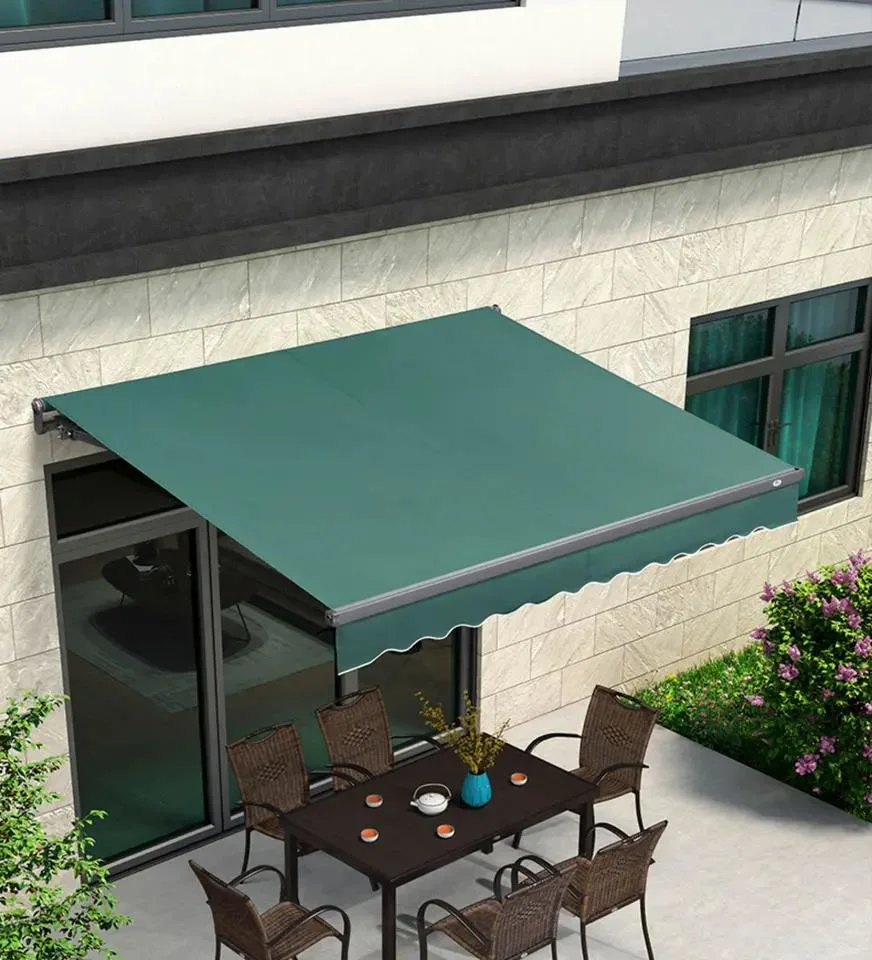 Folding Awning Patio Manual Telescopic Foldable Awning Canopy Motorized 6m 4m Cassette Motor Electric Outdoor Retractable Awning