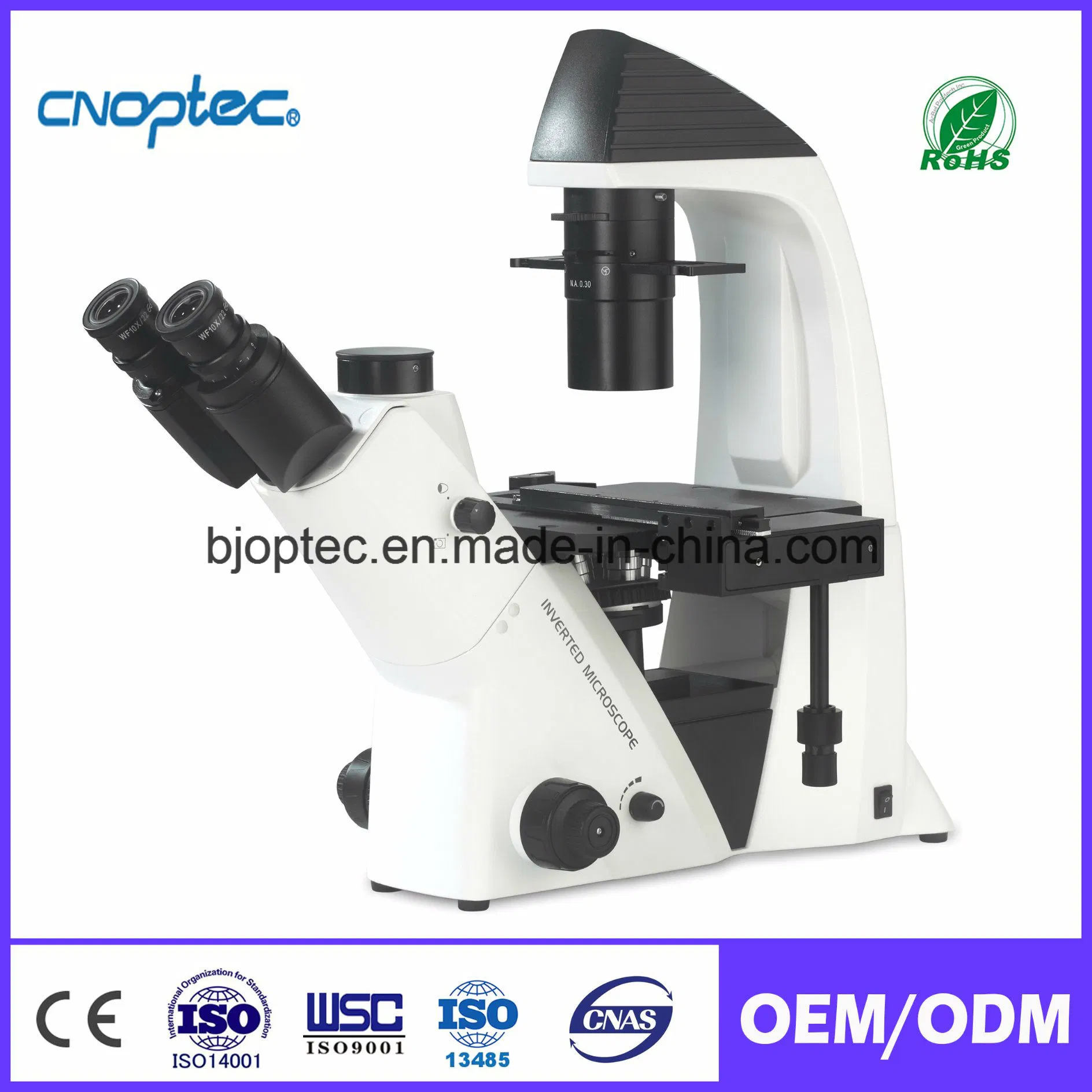 Laboratório Invertidos Binocular Microscópio biológico para o instrumento de laboratório