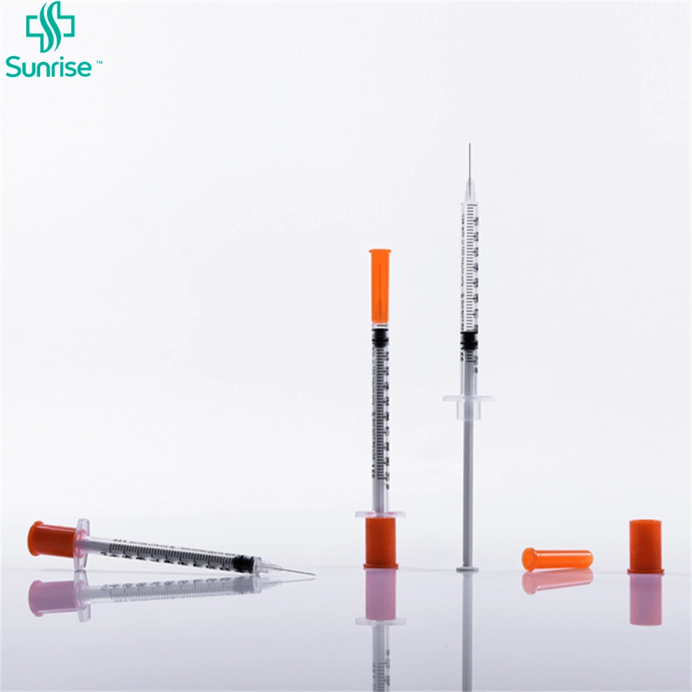 0.3ml and 0.5ml Medical Sterile Disposable Insulin Syringe with Needle