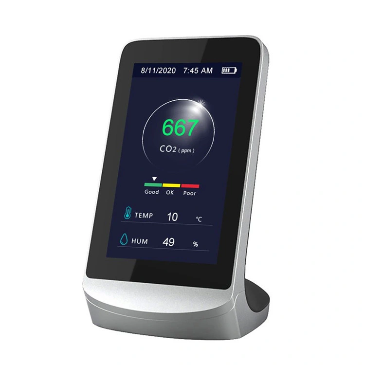 Desktop Indoor Air Quality Ndir Sensor CO2 Monitors Detector Carbon Dioxide Meter