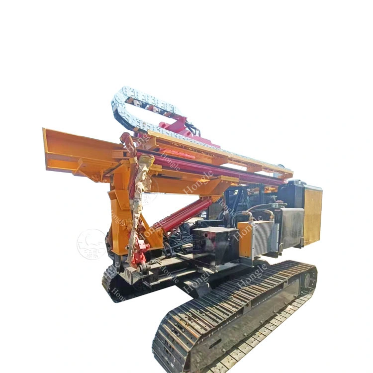 Best Sell Pile Ramming Crawler Solar Pile Driver for Engineering Construction