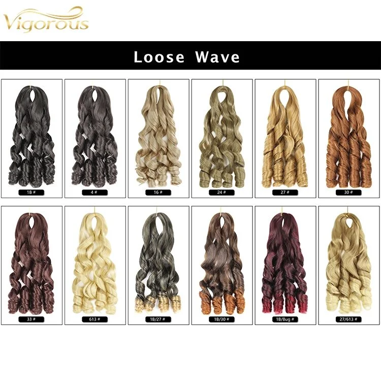 Synthetische Flechten Haarverlängerung Loose Wave Crochet