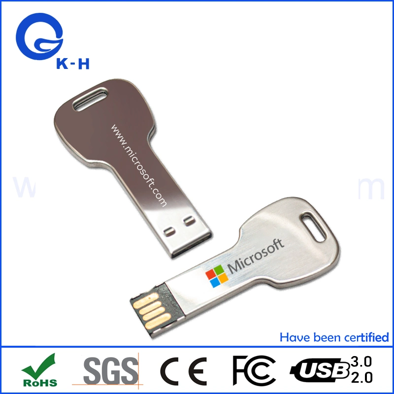 Wholesale/Suppliers Promo Metal Key Shape USB Flash Memory Stick 2.0