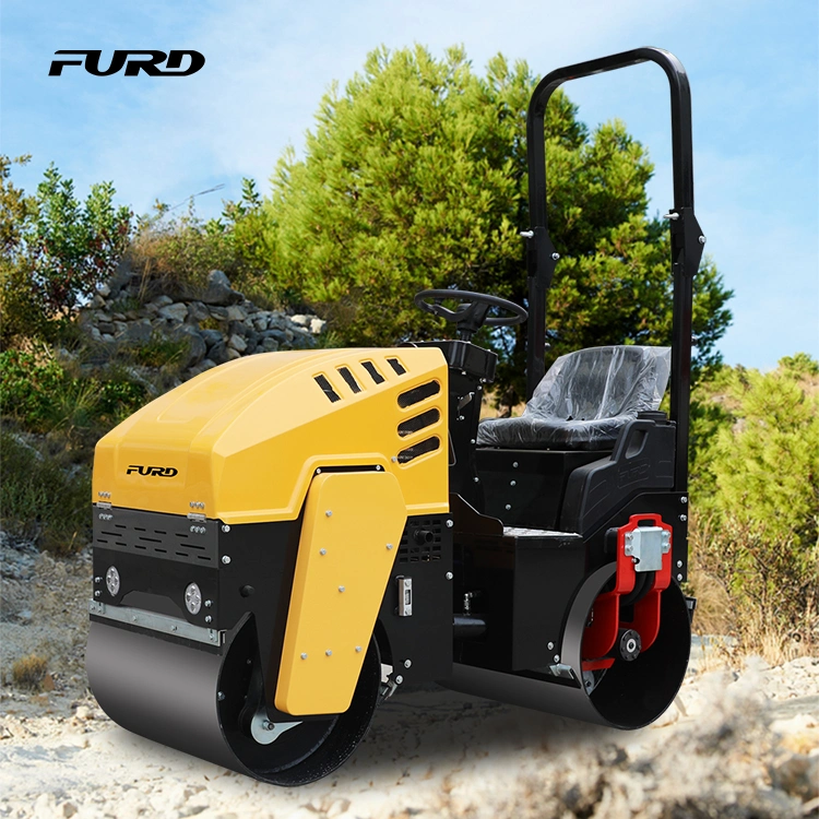 Ride-on Hydraulic Double Drum Mini Road Roller Compactor Vibratory Road Roller for Soil Asphalt