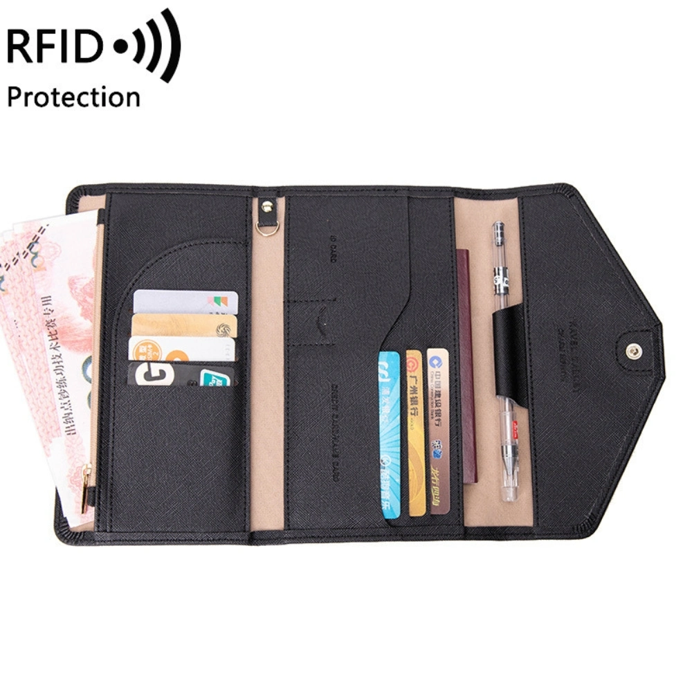 Anti-Theft Travel Wallet Passport Holder Document Organizer Ci24288