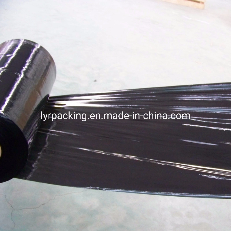 450mm 1500FT 17 Mic Plastic Shrink/ Wrap Black Stretch Film/Hand Wrap for Pallet Packing
