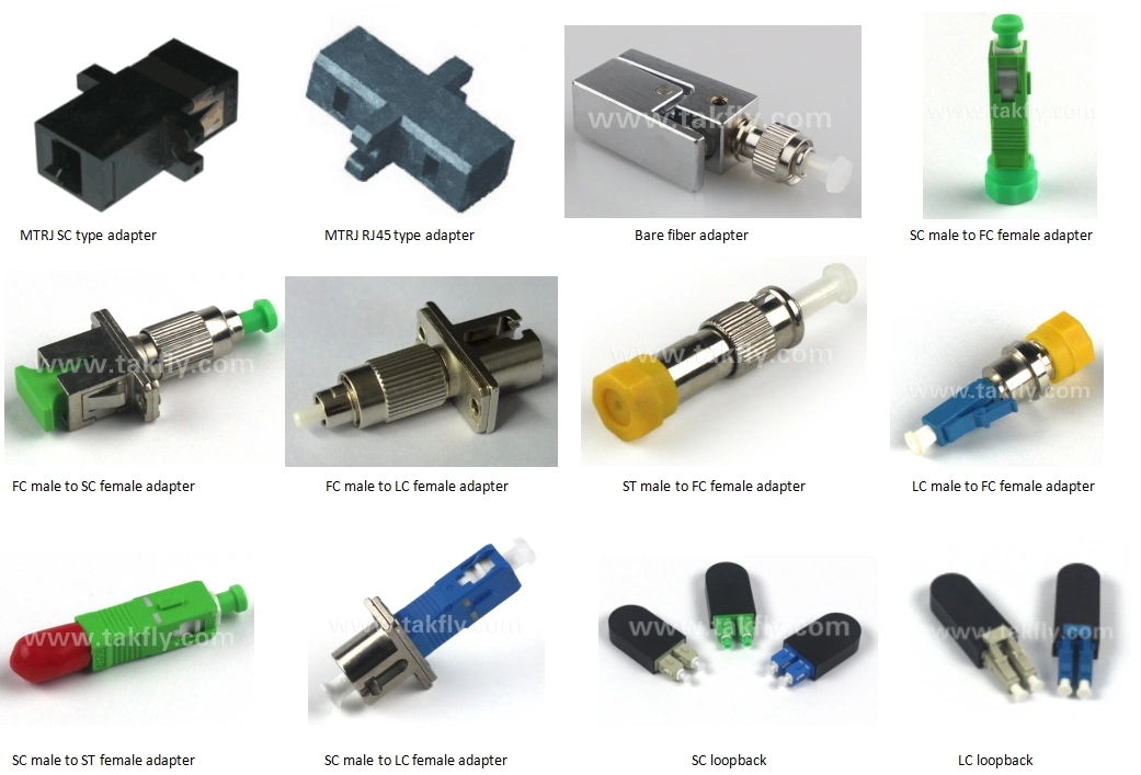 FC Male to Sc Female Single Mode Multi-Mode Optical Fiber Hybrid Adapter