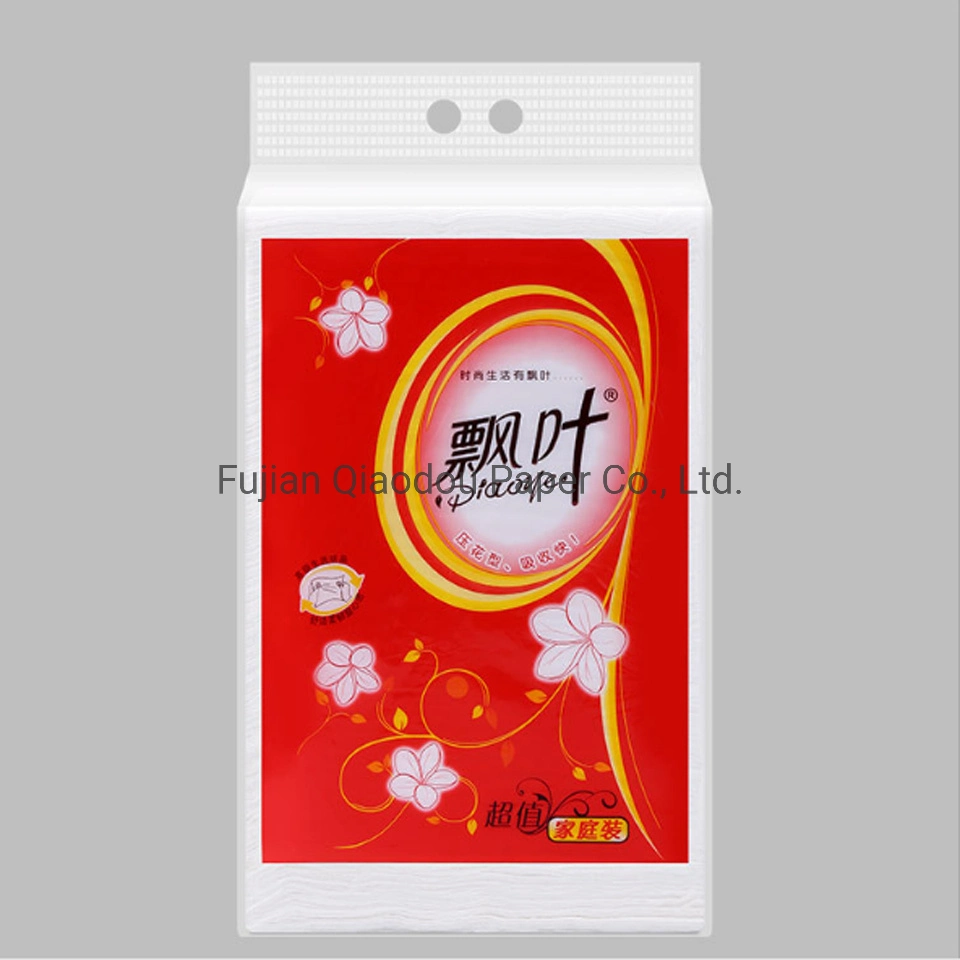 Qiaodou Embossed Absorb Quickly Reasonable Price Family Tissue