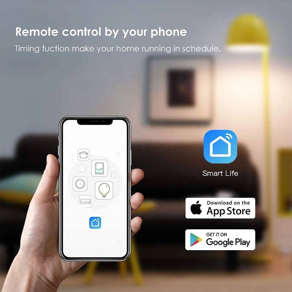 Alexa Google Assistant APP Remote Control Surge Protector WiFi Power Strip Smart Outlet with 4 USB Ports