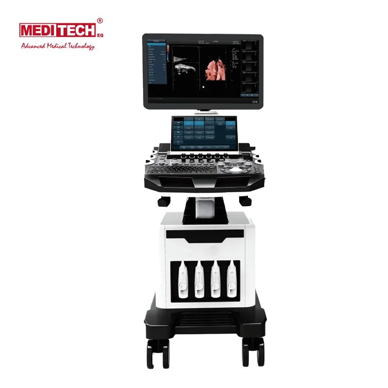 Meditech Trolley Ultrasound Scanner Ce Approved Comes with Convex and Linear Probes