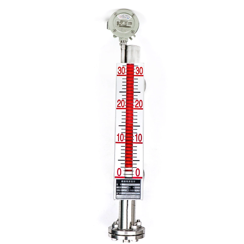 DN25 Magnetpegelmessgerät für Flansch 0,5m SS316 Ölstand Transformator Sensor