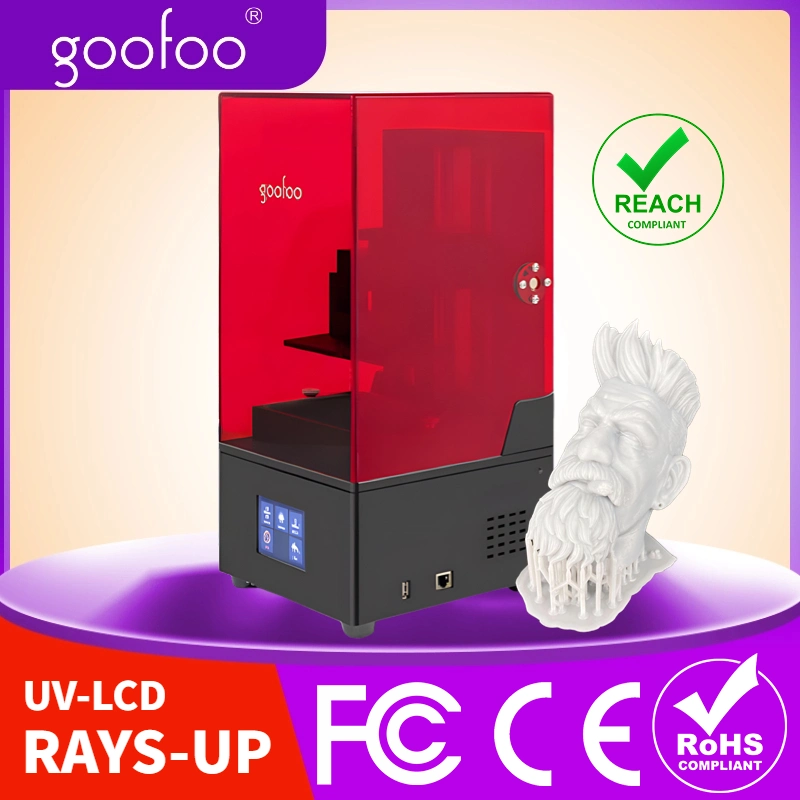 UV LCD Resin Curing 3D Printer Printing Machine for Curing Model Machine Goofoo Rays-up