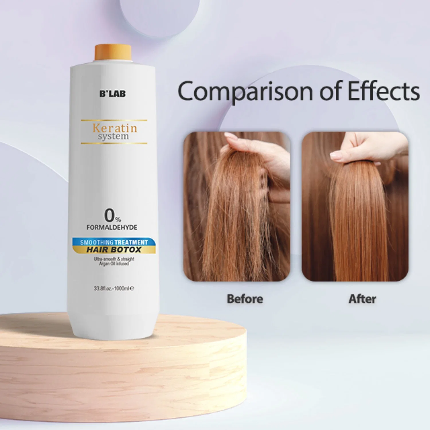 Nanoplastia Hair Straightening Cream Keratin Treatment for Damaged Hair