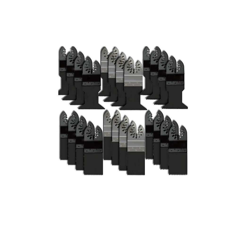 24pcs/Madera Multitool metal oscilante de liberación rápida de las hojas de sierra Compatible con todas las herramientas de oscilante
