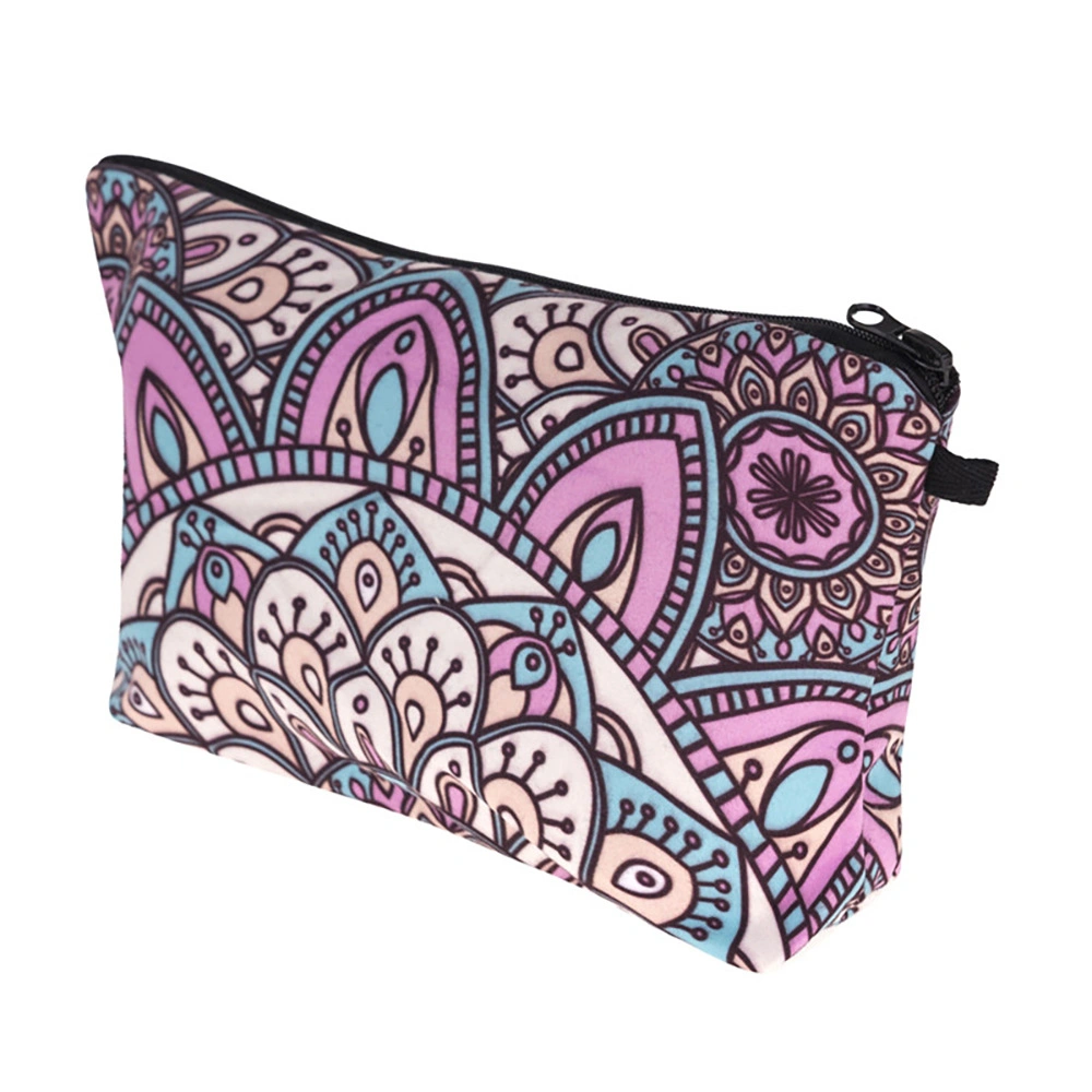 Polyester Wholesale/Supplier Mandala Printed Cosmetic Bag Makeup Pouch Pencil Bag