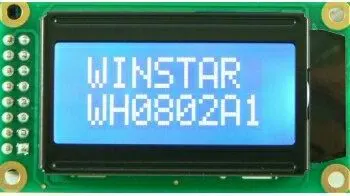 La couleur bleue points blancs module LCD