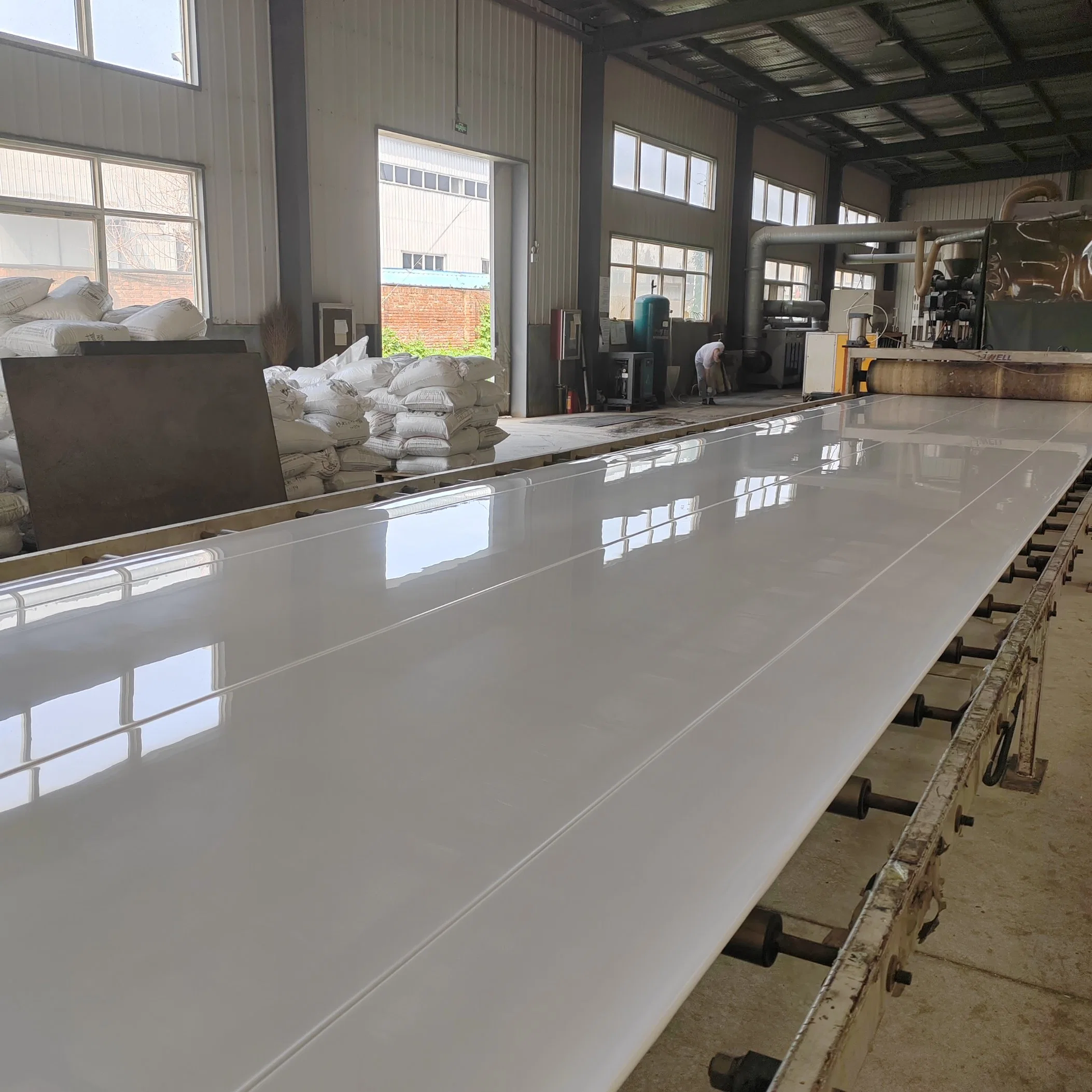 Polymer Wear-Resistant White Beige 4 * 8PE Plastic Board